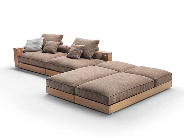 Секционный садовый диван из ткани FLEXFORM Hamptons фабрика FLEXFORM из Италии. Фото №1