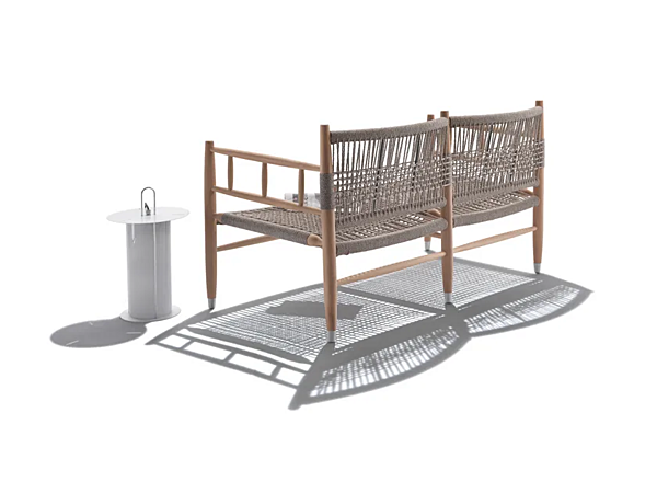 Диван для сада из массива ироко с мягкой спинкой FLEXFORM Lee Outdoor фабрика FLEXFORM из Италии. Фото №5