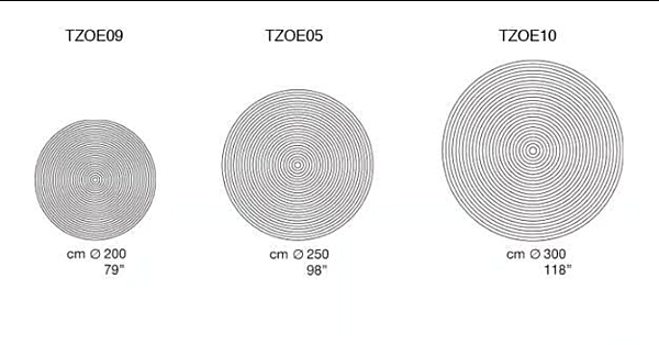 Коврик из шерсти с узором PAOLA LENTI Zoe TZOEL09 фабрика PAOLA LENTI из Италии. Фото №6