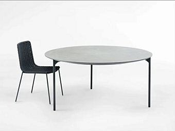 Круглый легкий цементный садовый стол PAOLA LENTI Plano B47E