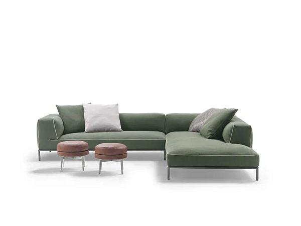 Секционный диван из ткани с мягкой спинкой FLEXFORM PERRY UP фабрика FLEXFORM из Италии. Фото №2