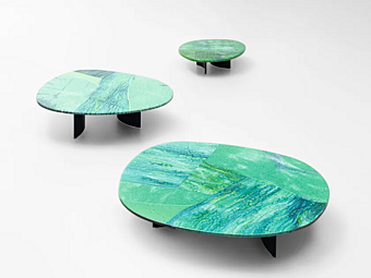 Боковой столик из глазурированного лавы PAOLA LENTI Isole B108F