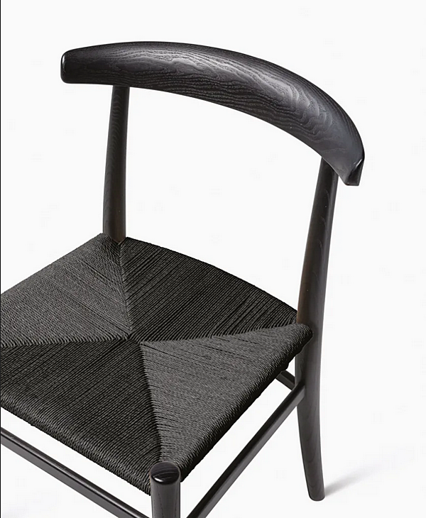 Стул с мягкой спинкой из ясеня и веревки CASAMILANO ZOE фабрика CASAMILANO из Италии. Фото №3