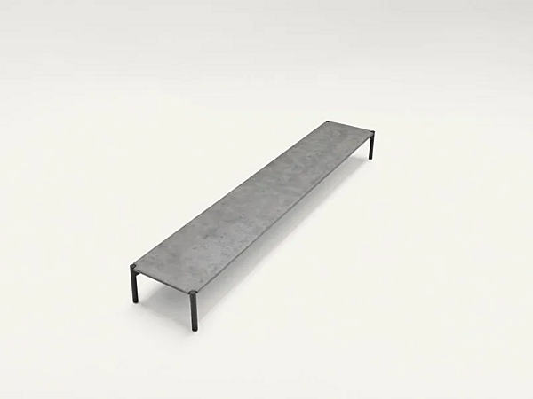 Прямоугольный садовый боковой стол из порошково окрашенной стали PAOLA LENTI Plano B47S фабрика PAOLA LENTI из Италии. Фото №1