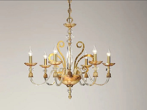 Люстра с кристаллами Swarovski из коллекции Perseo Euroluce Lampadari фабрика EUROLUCE LAMPADARi из Италии. Фото №1