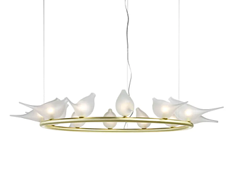 Подвесная лампа из ручного blown glass коллекции Light of Love MULTIFORME 12 SS3380-12