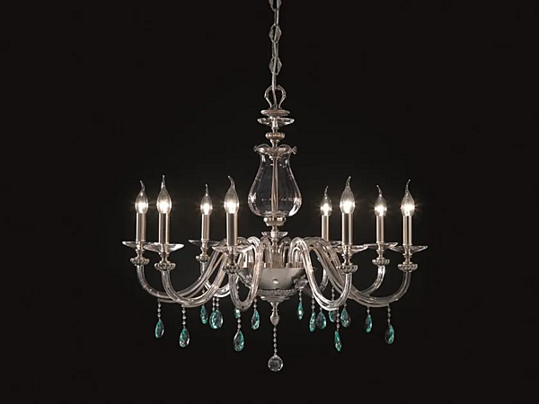 Люстра с кристаллами Сваровски Flora L8 Euroluce Lampadari фабрика EUROLUCE LAMPADARi из Италии. Фото №1