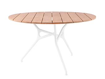 Стол для сада из ироко и литого алюминия Cappellini Lido Стол для сада из ироко и литого алюминия Cappellini Lido фабрика Cappellini из Италии