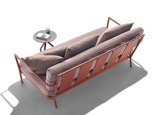 Диван на три места из алюминия и ткани CAMARGUE FLEXFORM 2A6A5 фабрика FLEXFORM из Италии. Фото №5
