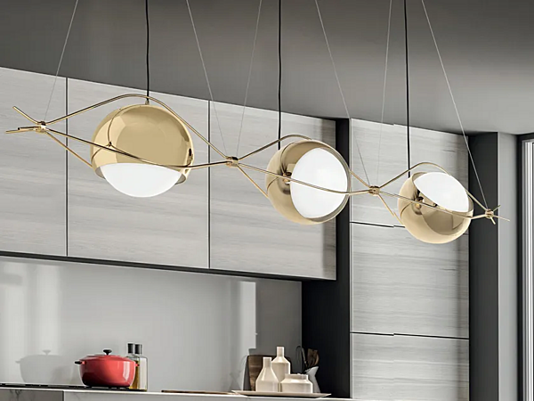 Подвесная лампа из ПММА и железа Nobody S3 Euroluce Lampadari фабрика EUROLUCE LAMPADARi из Италии. Фото №1