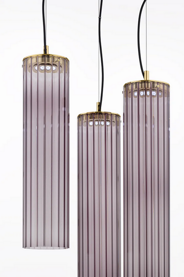 Подвесная лампа из боросиликатного стекла LED коллекции Itala S3 Euroluce Lampadari фабрика EUROLUCE LAMPADARi из Италии. Фото №3