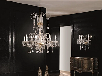Люстра с кристаллами Сваровски Euroluce Lampadari Epoca L8 Люстра с кристаллами Сваровски Euroluce Lampadari Epoca L8 фабрика EUROLUCE LAMPADARi из Италии