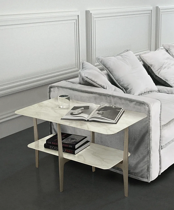 Прямоугольный журнальный стол из мрамора CASAMILANO DUPRE фабрика CASAMILANO из Италии. Фото №2