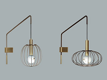 LED настенная лампа из металла Lira Borzalino 105A28 LED настенная лампа из металла Lira Borzalino 105A28 фабрика Borzalino из Италии