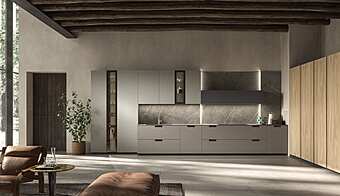Кухня линейная из дерева ASTER CUCINE Atelier 2