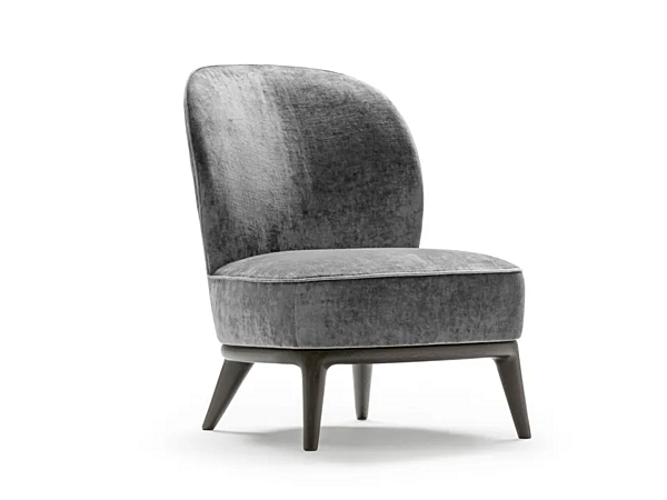 Обитое кресло с деревянными ножками Nicole OPERA CONTEMPORARY Nicole 49039 фабрика OPERA CONTEMPORARY из Италии. Фото №1