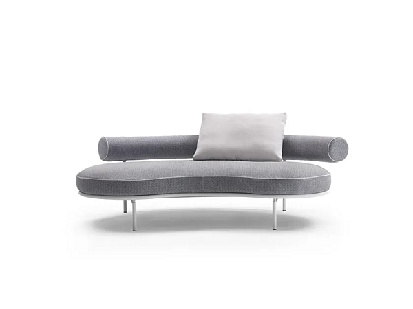 Изогнутый садовый диван из ткани Supermax FLEXFORM фабрика FLEXFORM из Италии. Фото №3