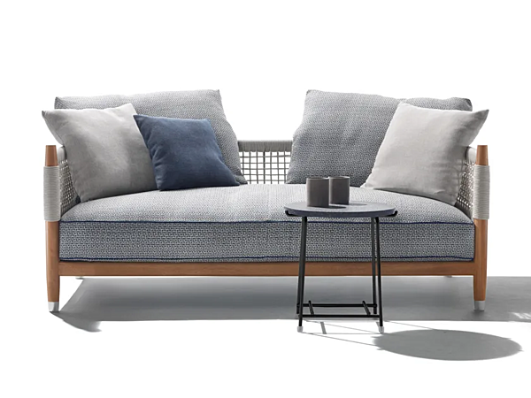 Диван с обитой спинкой на два места из ткани PARKER FLEXFORM 295A3 фабрика FLEXFORM из Италии. Фото №3