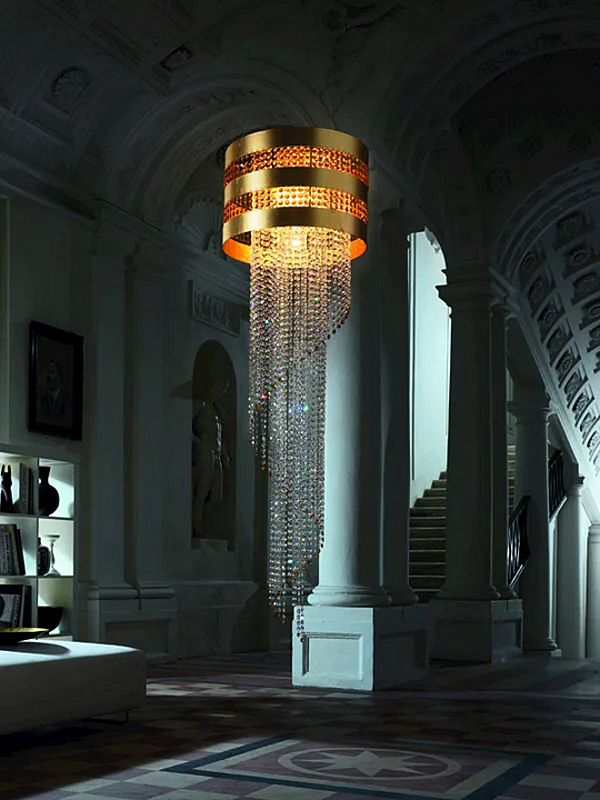 Подвесная лампа с кристаллами Сваровски Dafne Euroluce Lampadari фабрика EUROLUCE LAMPADARi из Италии. Фото №2