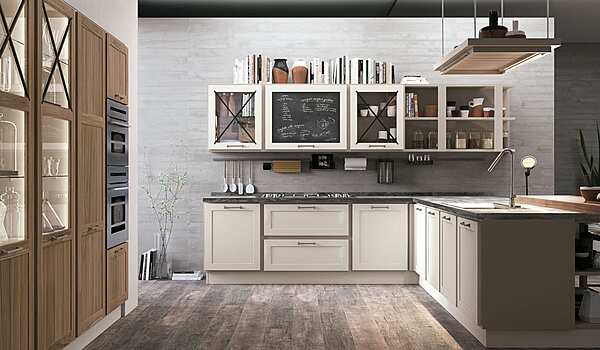 Современная деревянная кухня с островом LUBE CUCINE Provenza 5 фабрика LUBE CUCINE из Италии. Фото №5