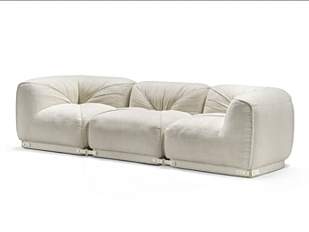 Модульный диван на три места с тканевой обивкой GHIDINI1961 LEISURE LB208XX104