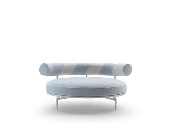 Диван с обитой спинкой из ткани для сада FLEXFORM ROUND SUPERMAX OUTDOOR фабрика FLEXFORM из Италии. Фото №2
