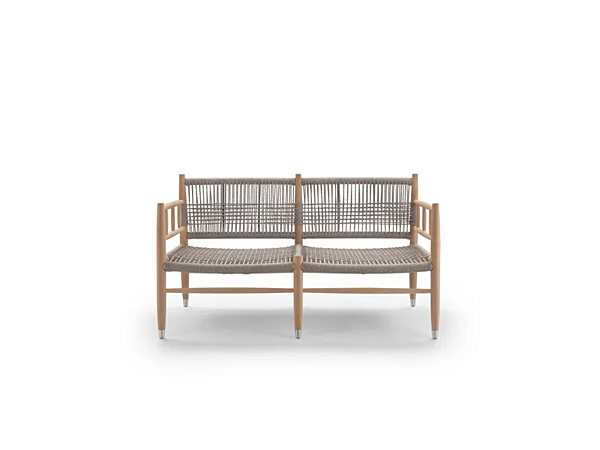 Диван для сада из массива ироко с мягкой спинкой FLEXFORM Lee Outdoor фабрика FLEXFORM из Италии. Фото №4