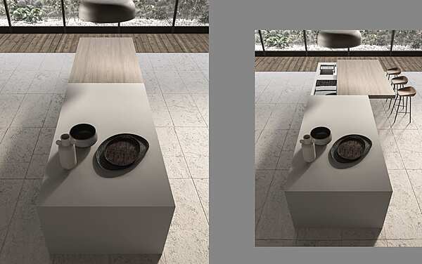 Кухня с островом из дерева ASTER CUCINE Atelier 1 фабрика Aster Cucine из Италии. Фото №3