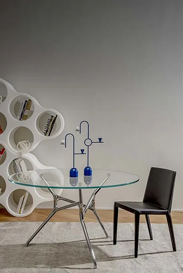 Металлический подсвечник синего цвета Cappellini PO_1703 фабрика Cappellini из Италии. Фото №2