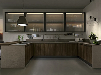 Кухня с фасадами из ЛДСП LUBE CUCINE Clover Bridge 1