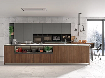 Кухня с островом из материала LUBE CUCINE Plus