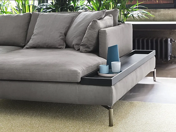 Модульный диван с мягкой спинкой из ткани NOVAMOBILI REEF фабрика NOVAMOBILI из Италии. Фото №5