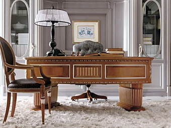 Деревянный письменный стол с ящиками Napoli Martini Interiors Деревянный письменный стол с ящиками Napoli Martini Interiors фабрика MARTINI INTERIORS из Италии