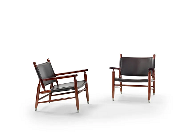 Кресло с подлокотниками из кожи  Tessa FLEXFORM фабрика FLEXFORM из Италии. Фото №3
