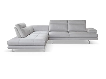 Угловой диван на 7 мест из кожи с мягкой спинкой Calia Italia Toby Wing PREMIUM 1161_2, PREMIUM 1161