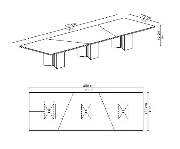 Прямоугольный стол из ореха CASAMILANO KARL фабрика CASAMILANO из Италии. Фото №3