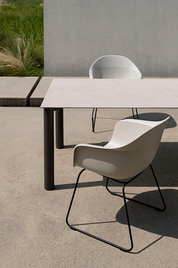 Квадратный мраморный стол Kristalia BODONI MARBLE 01BOD70F фабрика Kristalia из Италии. Фото №4