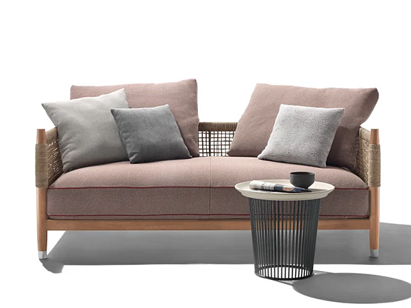 Диван с обитой спинкой на два места из ткани PARKER FLEXFORM 295A3 фабрика FLEXFORM из Италии. Фото №4