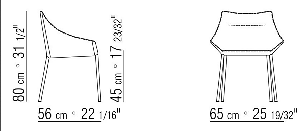 Кресло с подлокотниками из кожи  Haiku FLEXFORM 2A511 фабрика FLEXFORM из Италии. Фото №4