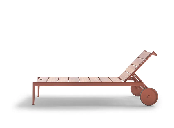 Шезлонг с колесами из дерева Ироко FLEXFORM ATLANTE фабрика FLEXFORM из Италии. Фото №2