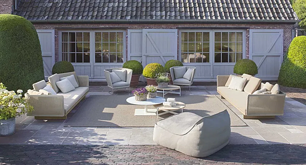 Диван на три места с мягкой спинкой из ткани PAOLA LENTI Sabi B39B фабрика PAOLA LENTI из Италии. Фото №5