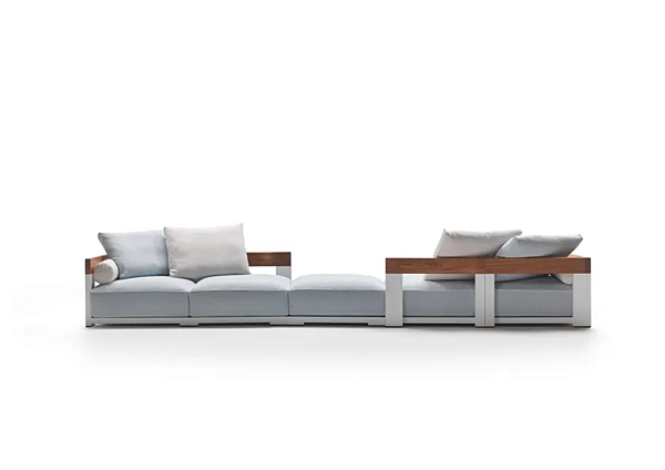 Секционный садовый диван из ткани FLEXFORM MILOS фабрика FLEXFORM из Италии. Фото №2
