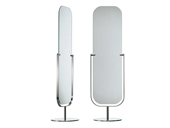 Двустороннее напольное зеркало из стекла Cappellini Mirror MI_1