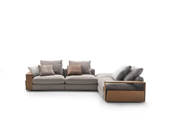 Угловой секционный диван из ткани с мягкой спинкой FLEXFORM HARPER фабрика FLEXFORM из Италии. Фото №13