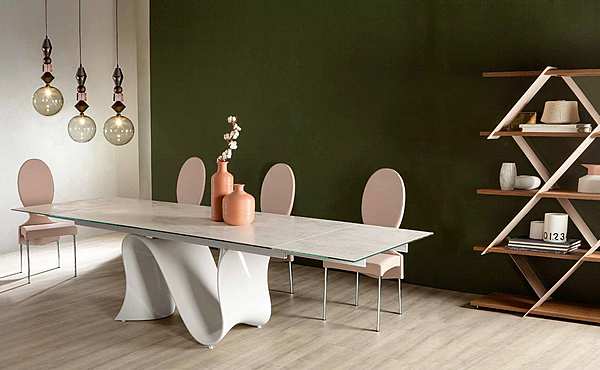 Стол TONIN CASA Modern Collection WAVE - 8014 фабрика TONIN CASA из Италии. Фото №3