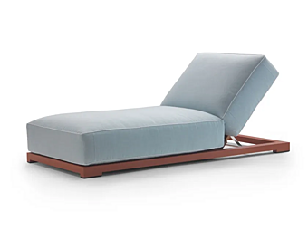 Шезлонг с регулируемой спинкой из текстиля FLEXFORM MILOS