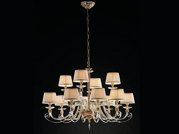 Люстра с кристаллами Сваровски из коллекции Sirio L8 4 Euroluce Lampadari фабрика EUROLUCE LAMPADARi из Италии. Фото №1