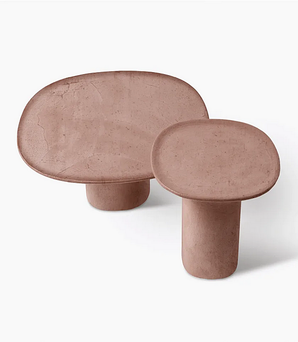 Кофейный стол круглый из бетона ручной работы CASAMILANO CALLAS фабрика CASAMILANO из Италии. Фото №3