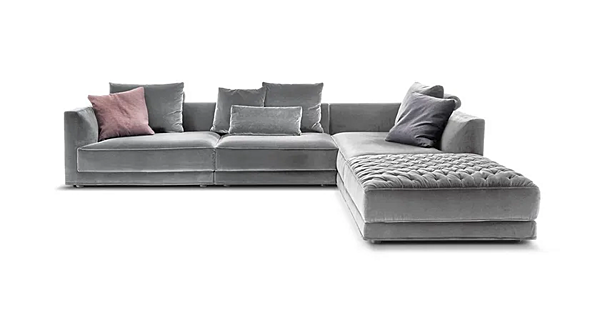 Секционный диван с тканевой обивкой Frigerio Miller 15715 фабрика Frigerio из Италии. Фото №3