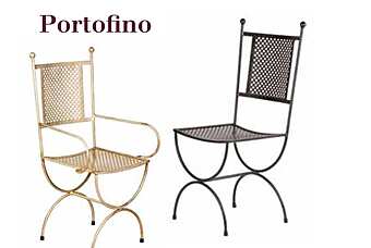 Стул металлический садовый L_Antica Deruta Portofino